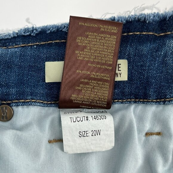 Kut from the Kloth Womens Plus Size 20W Jeans High Rise Skinny  Raw Hem  Waist - Picture 16 of 16